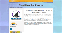 Desktop Screenshot of blueriverpetrescue.org